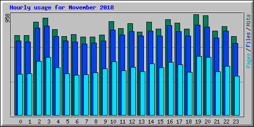 Hourly usage for November 2018