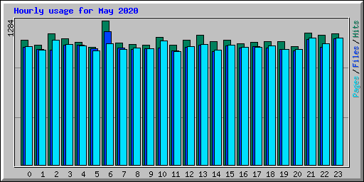 Hourly usage for May 2020