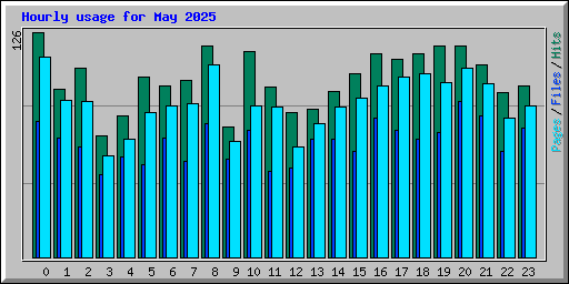 Hourly usage for May 2025